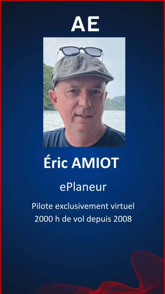 Fiche d'Eric Amiot, un participant arrivé 1er au Championnat de France ePlaneur 2024