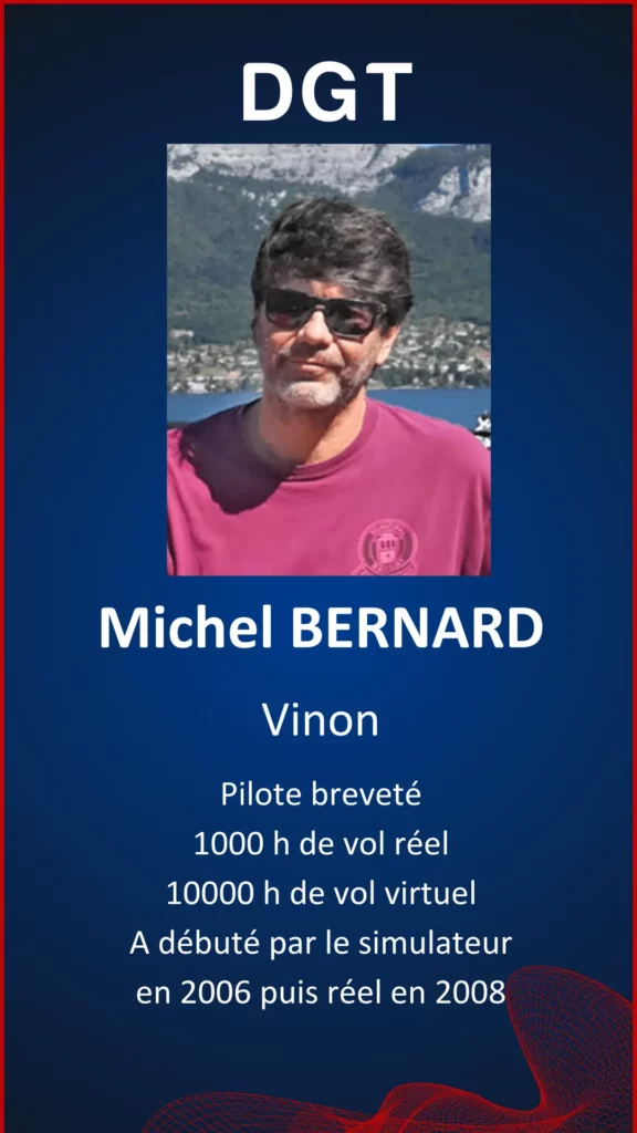 Fiche de Michel Bernard, un participant arrivé 2e au Championnat de France ePlaneur 2024